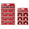 Broches presión negro Koh-i-noor