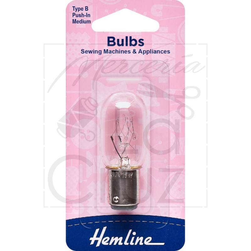 Bombilla para máquina de coser 15W,240v.