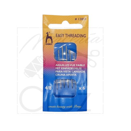 Agujas de coser para vista cansada. Pony