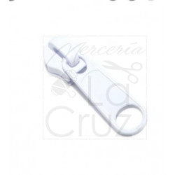 Cursor cremallera blanca