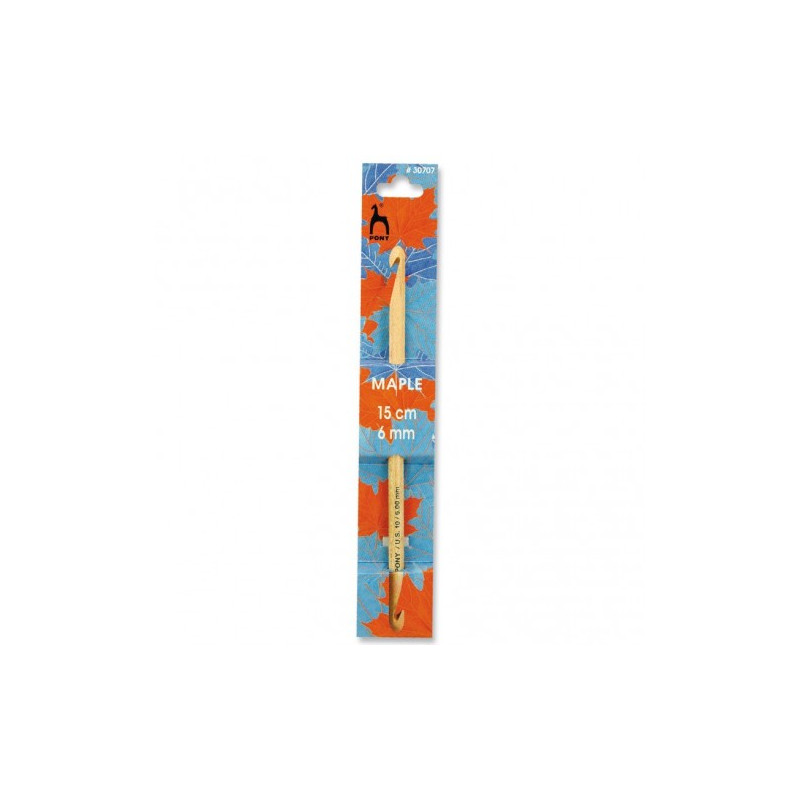 Aguja doble punta crochet madera Pony