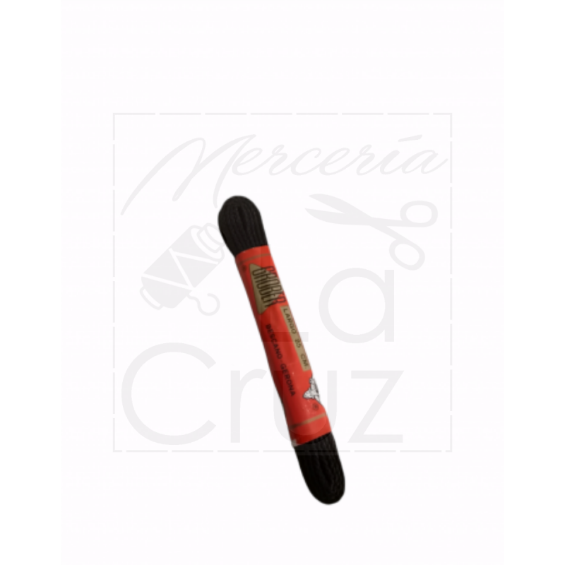 Cordones calzado 85cm negro plano